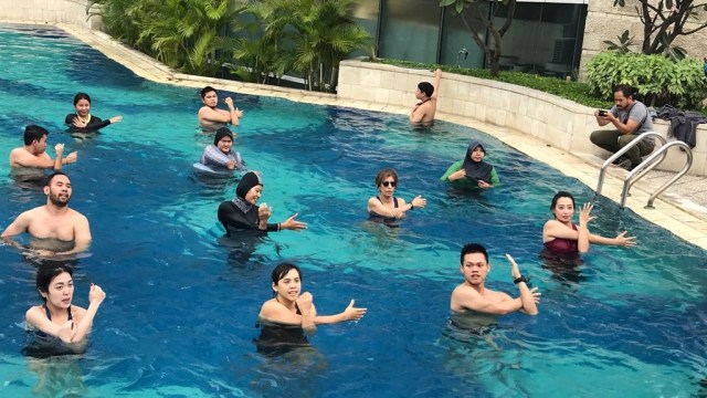 Suasana Kelas Aquafit (Foto: dok. Kennedy, Voice & Berliner )