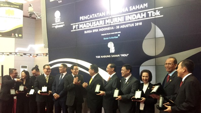 PT Madusari Murni Indah Tbk telah resmi menjadi angggota Bursa Efek Indonesia (BEI) ke 34 pada tahun ini. (Foto: Selfy Sandra Momongan/kumparan)