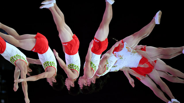 Senam trampolin (ilustrasi). (Foto: ANTARA FOTO/INASGOC/Michael Metekohy)