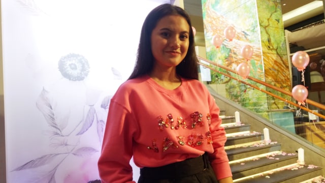 Marsha Aruan di peluncuran jam olivia burton, Plaza Indonesia, Jakpus, Kamis (30/8/18). (Foto: DN. Mustika Sari/kumparan)