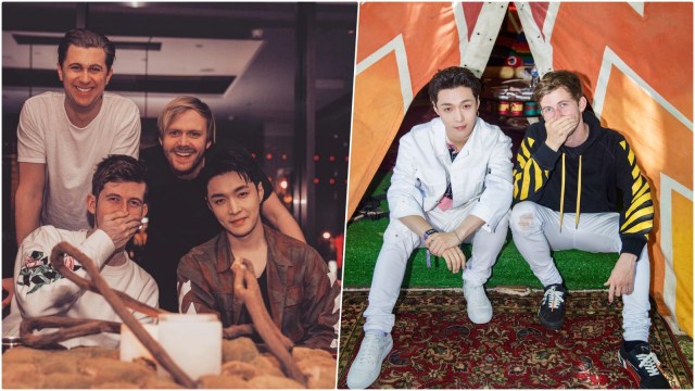 Lay EXO dan Alan Walker. (Foto: Instagram/zyxzjs)