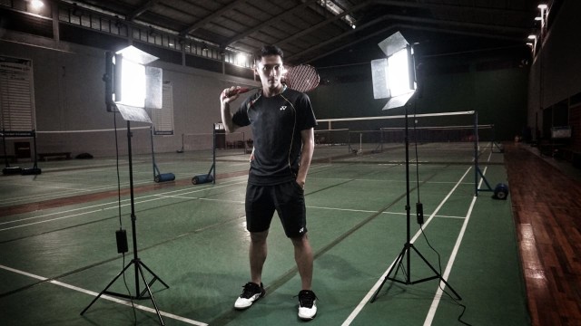Atlet bulutangkis tunggal putra Indonesia, Jonatan Christie saat di temui kumparan di PBSI, Jakarta, Jumat (31/8/2018). Foto: Aditia Noviansyah/kumparan