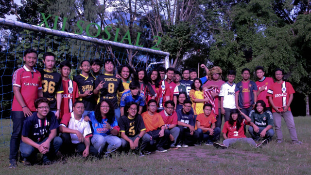 Siswa SMA Kolese De Britto boleh berambut gondrong, Jumat (31/8/18). (Foto: Greg Adiloka)