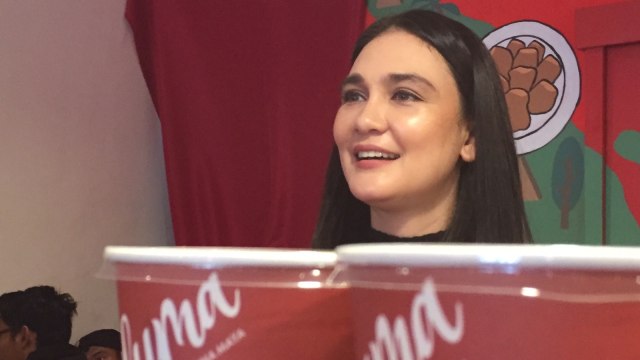 Luna Maya di Waluma. (Foto: Giovanni/kumparan)