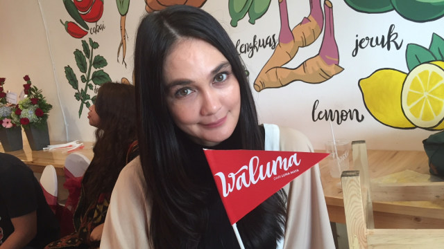Luna Maya di Waluma. (Foto: Giovanni/kumparan)
