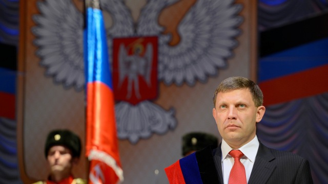 Pemimpin Pemberontak Ukraina Tewas Terbunuh, Alexander Zakharchenko (Foto: ALEXANDER KHUDOTEPLY / AFP)