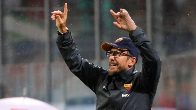 Eusebio Di Francesco di laga vs AC Milan. (Foto: REUTERS/Stefano Rellandini)
