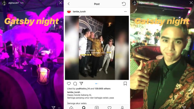 Momen ulang tahun ke-20 Al Ghazali (Foto: Instagram Al Ghazali/ Lambe Turah)