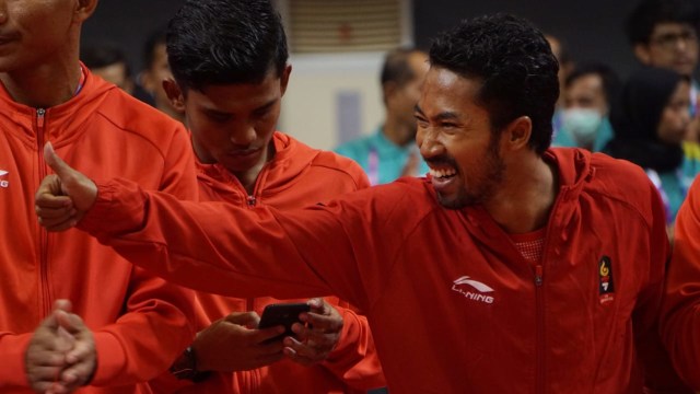 Syaiful Rijal, atlet sepak takraw putra Indonesia di Jakabaring Sport City, Palembang, Sabtu (1/9/2018). Foto: Fanny Kusumawardhani/kumparan