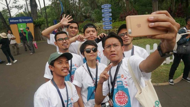 Peserta komit up kumparan berkunjung ke Allianz Ecopark, Ancol, Jakarta, Minggu (2/9/2018). (Foto: Irfan Adi Saputra/kumparan)