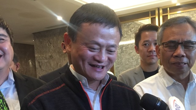 Jack Ma di Ritz Carlton Jakarta. (Foto: Elsa Toruan/kumparan)