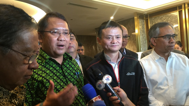 Jack Ma di Ritz Carlton Jakarta. (Foto: Elsa Toruan/kumparan)