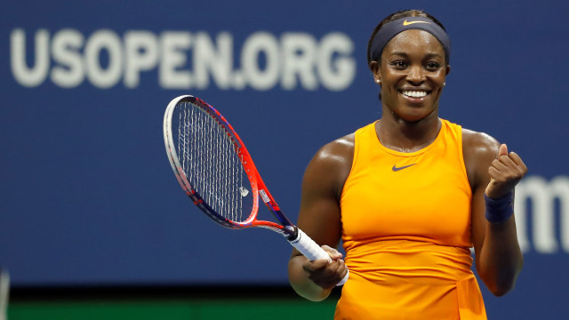 Sloane Stephens di babak 16 besar AS Terbuka 2018. (Foto: REUTERS/Geoff Burke-USA TODAY Sports)