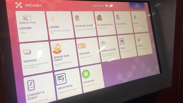 Peluncuran Layanan Multi Biller Pospay dan M Box PT Pos Indonesia dan PT M Cash Integrasi. (Foto: Elsa Olivia Karina L Toruan/kumparan)