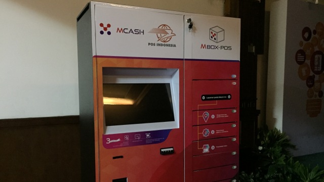 Layanan M Box PT Pos Indonesia dan PT M Cash Integrasi. (Foto: Elsa Toruan/kumparan)