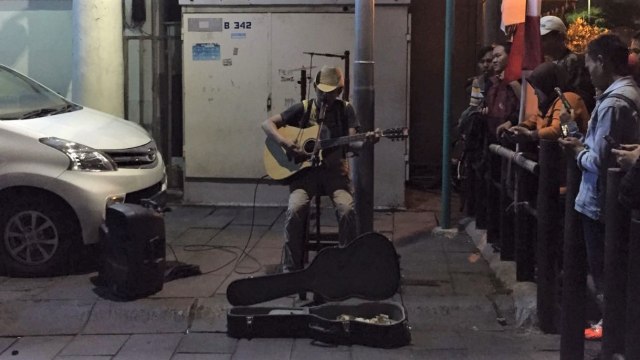 Suasana Malam di Kawasan Kota Tua, Jakarta Barat. (Foto: M Lutfan D/kumparan)