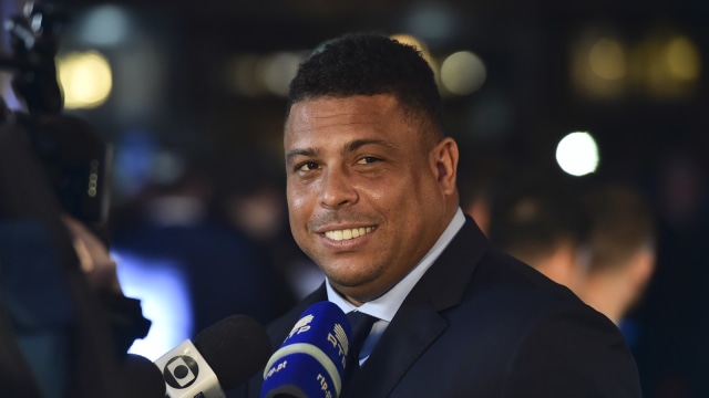 Legenda Timnas Brasil, Ronaldo de Lima. (Foto: Glyn Kirk/AFP)