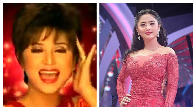 Dewi Persik dulu dan sekarang. (Foto: YouTube Anekarama Nusantara dan Instagram @dewiperssikreal)