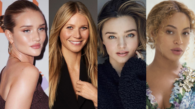 Selebriti yang konsumsi kale (Foto: dok.Instagram @rosiehw @gwynethpaltrow @mirandakerr @beyonce)