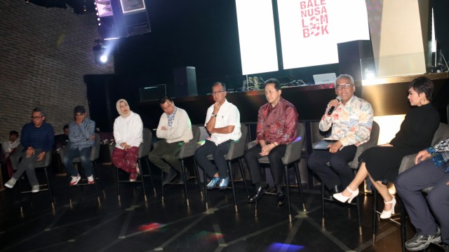 Jumpa Pers Donasi untuk Korban Gempa Lombok. (Foto: Munady Widjaja)