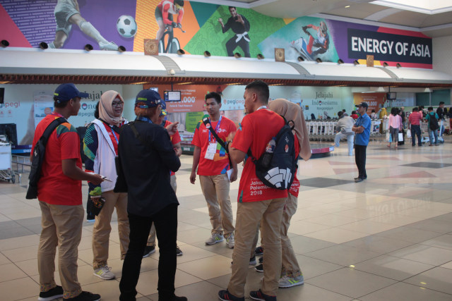 com-Volunteer Asian Games 2018 (Foto: ANTARA FOTO/INASGOC/Septianda Perdana)