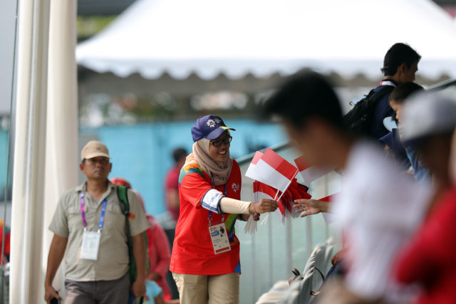 com-Volunteer Asian Games 2018 (Foto: ANTARA FOTO/INASGOC/Mudak Yasin)