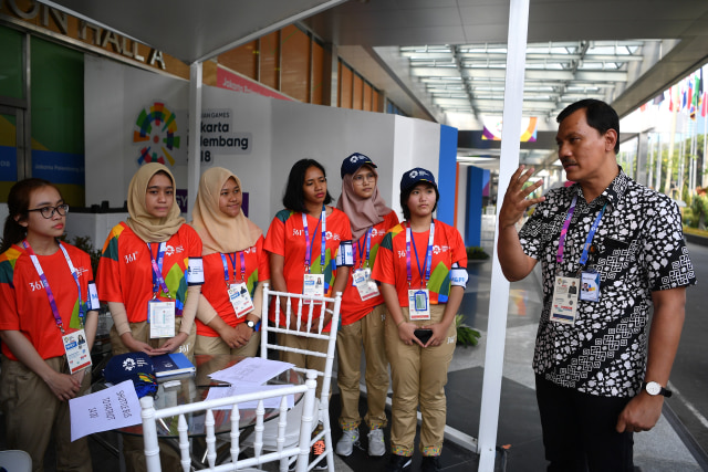com-Volunteer Asian Games 2018 (Foto: ANTARA FOTO/INASGOC/Sigid Kurniawan)