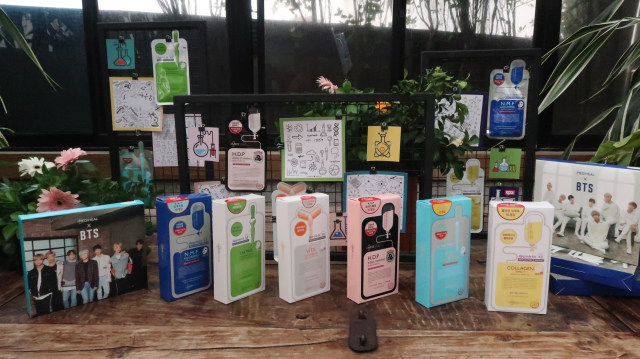 Rilis di Indonesia, Mediheal hadirkan 8 varian masker wajah. (Foto: dok. Intan Kemala Sari/kumparan)