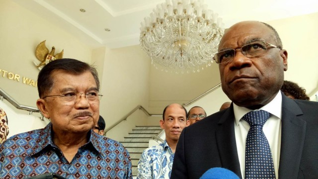 Wapres JK dan Wakil PM Republik Demokratik Kongo, Kamis (6/9/2018). (Foto:  Kevin Kurnianto/kumparan)
