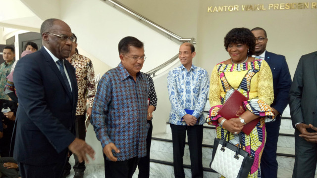 Wapres JK dan Wakil PM Republik Demokratik Kongo, Kamis (6/9/2018). (Foto:  Kevin Kurnianto/kumparan)