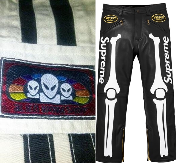 Alien Workshops dan celana Supreme (Foto: Twitter Generasi 90an/supreme)