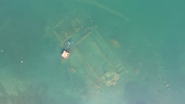 Penemuan gereja kuno di Danau Iznik, Turki. (Foto: Mustafa Şahin/Lake Iznik Excavation Archive)