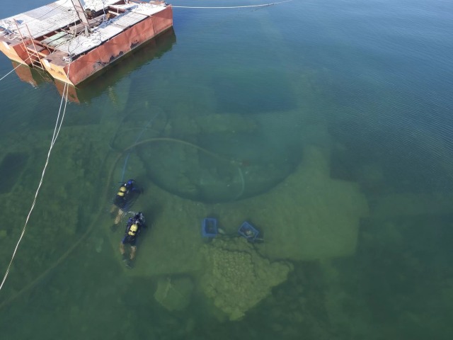 Penemuan gereja kuno di Danau Iznik, Turki. (Foto: Mustafa Şahin/Lake Iznik Excavation Archive)