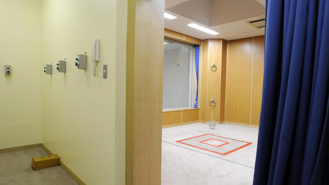 Kementerian Kehakiman Jepang menunjukan ruangan hukuman mati gantung. (Foto: AFP PHOTO / JIJI PRESS)