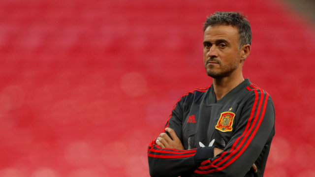 Luis Enrique, pelatih Timnas Spanyol. Foto: Reuters/Matthew Childs