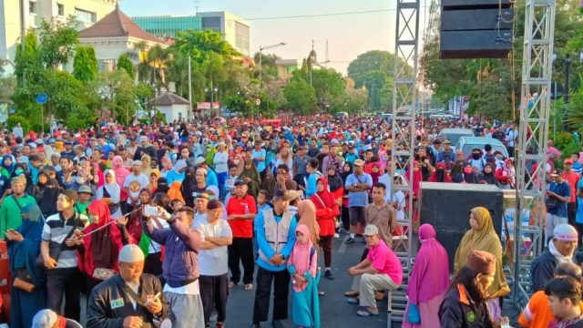 Aksi #2019GantiPresiden di Solo. (Foto: Dok. Istimewa)