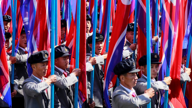 Ilustrasi masyarakat Korea Utara sedang melakukan kegiatan. Foto: REUTERS/Danish Siddiqui.