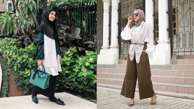 Gaya Hijab Laudya Cynthia Bella dan Zaskia Sungkar (Foto: Instagram @laudyacynthiabella dan @zaskiasungkar15)