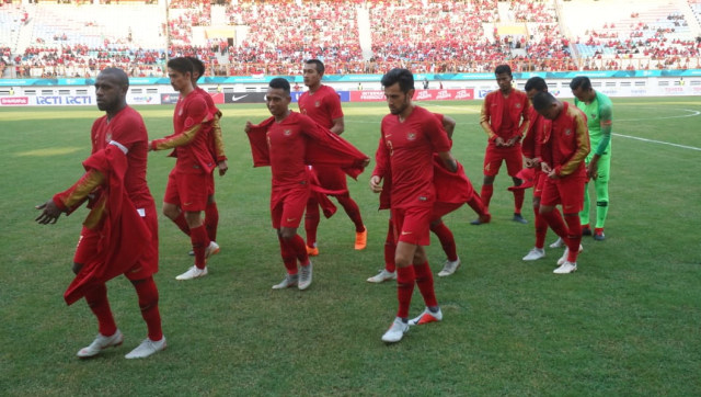 Persiapan Timnas Indonesia di Stadion Wibawa Mukti. Foto: Irfan Adi Saputra/kumparan