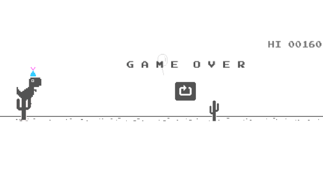 Game 'Dinosaurus' Google Chrome (Foto: Google)