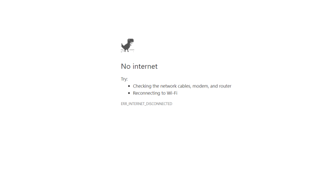 Tampilan offline Google Chrome (Foto: Google)