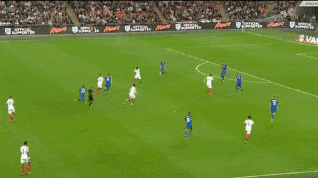 Gol Marcus Rashford ke gawang Slovakia. (Foto: YouTube: England FA)