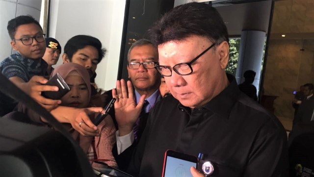Tjahjo Kumolo di Gedung Lemhanas. (Foto: Ferry Fadhlurrahman/kumparan)