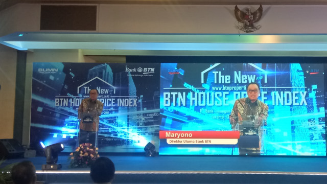 Direktur Utama BTN Maryono melaunching BTN House Price Index (Foto: Resya Firmansyah/kumparan)