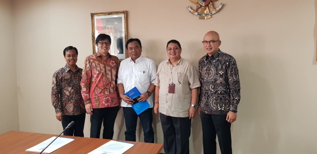 Arief Budiman Diangkat Jadi Dirut Danareksa di Kementerian BUMN, Kamis (13/9/18).  (Foto: Dok. Kementerian BUMN)