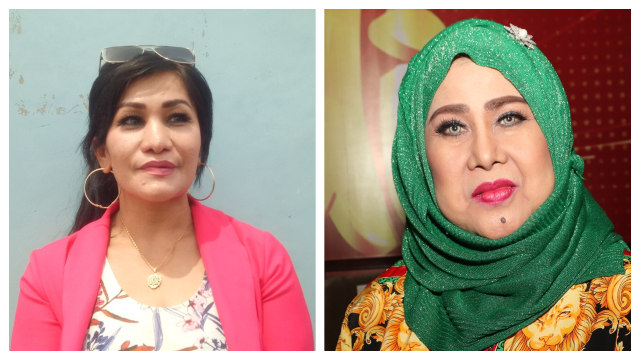 Mega Makcik dan Elvy Sukaesih. Foto: Aria Pradana dan Munady Widjaja