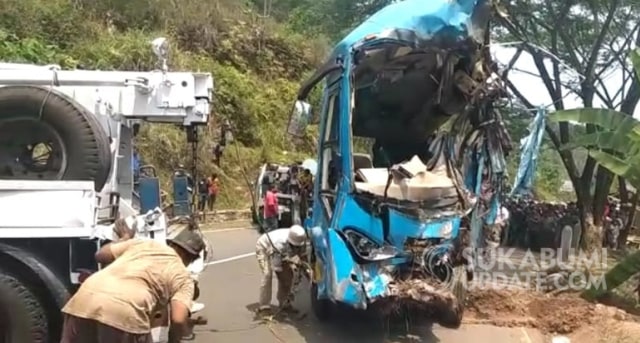 Polisi Tetapkan Sopir Bus Maut di Cikidang Sukabumi sebagai Tersangka