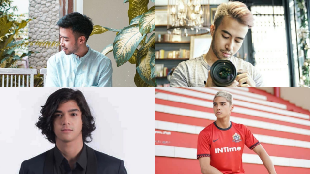 Selebriti pria yang Mengubah Warna Rambut. (Foto: Instagram @vidialdiano dan @alghazali7)