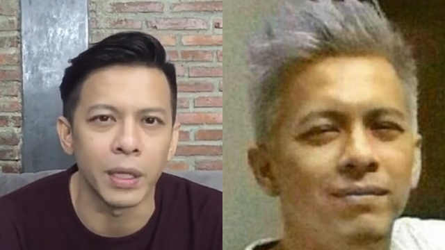 Perubahan warna rambut Ariel 'NOAH'. (Foto: Instagram @ariel_inst dan @dinarauliyah_gayuinst)