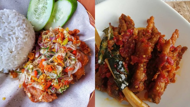 Makanan pedas kekinian (Foto: Instagram @ngilerlaper_ @resep.cookingg)